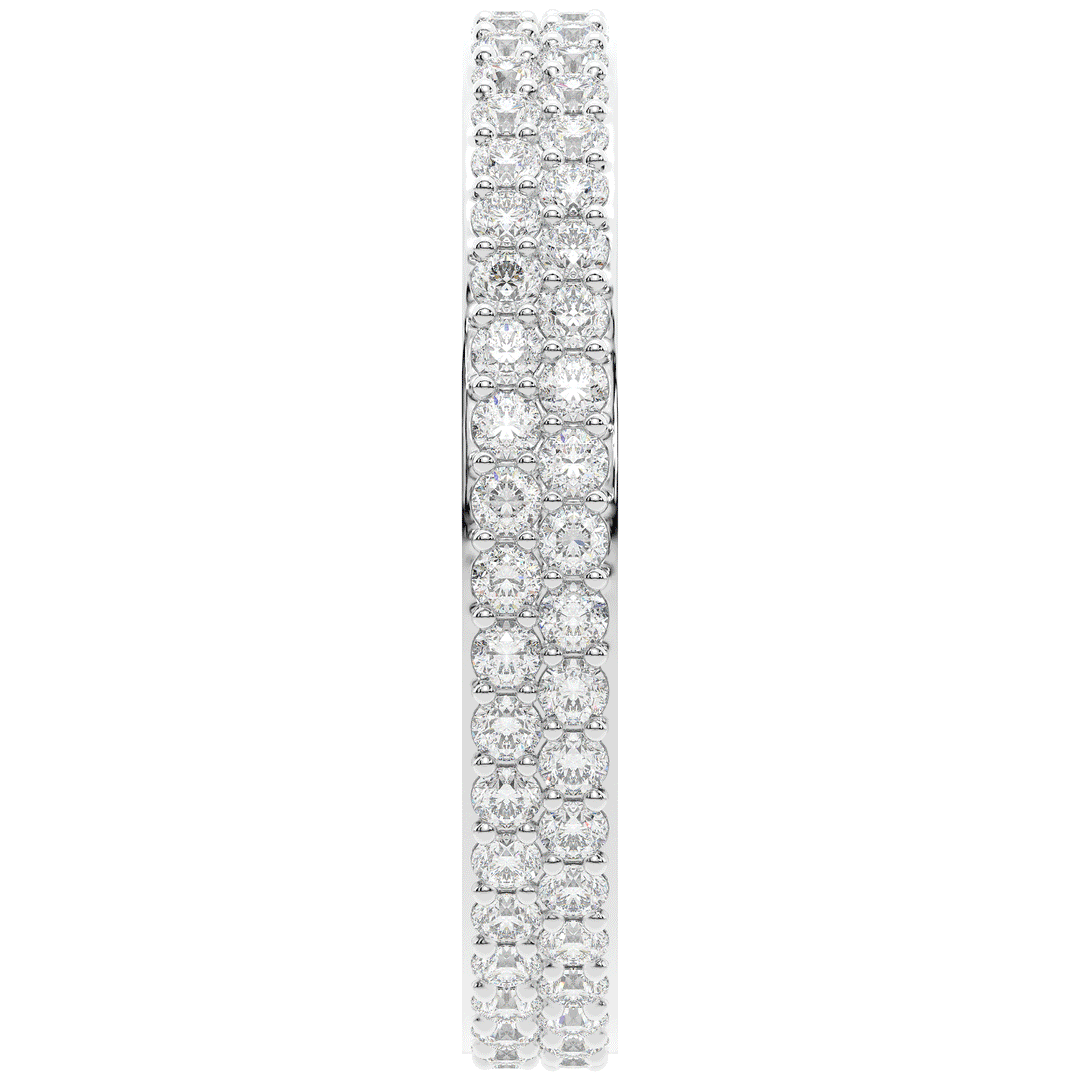 0.65CT.TW LAB DIAMOND DOUBLESTACK WEDDING BAND - Nazarelle