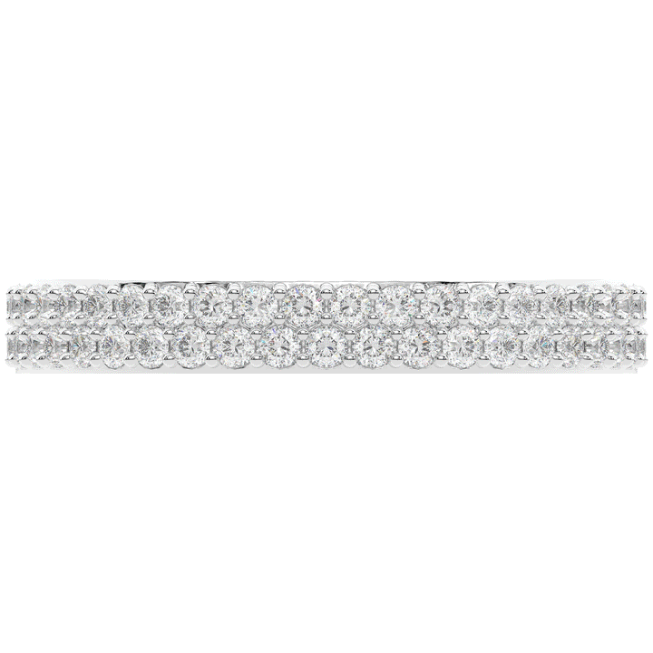 0.65CT.TW LAB DIAMOND DOUBLESTACK WEDDING BAND - Nazarelle