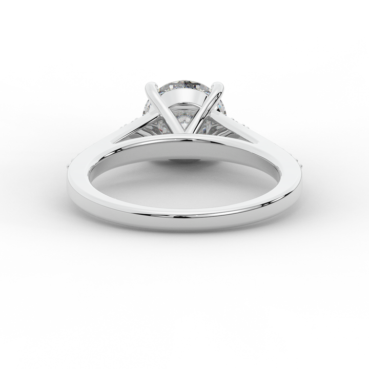 1.65CT.TW ROUND LAB DIAMOND SOLITAIRE ENGAGEMENT RING - Nazarelle