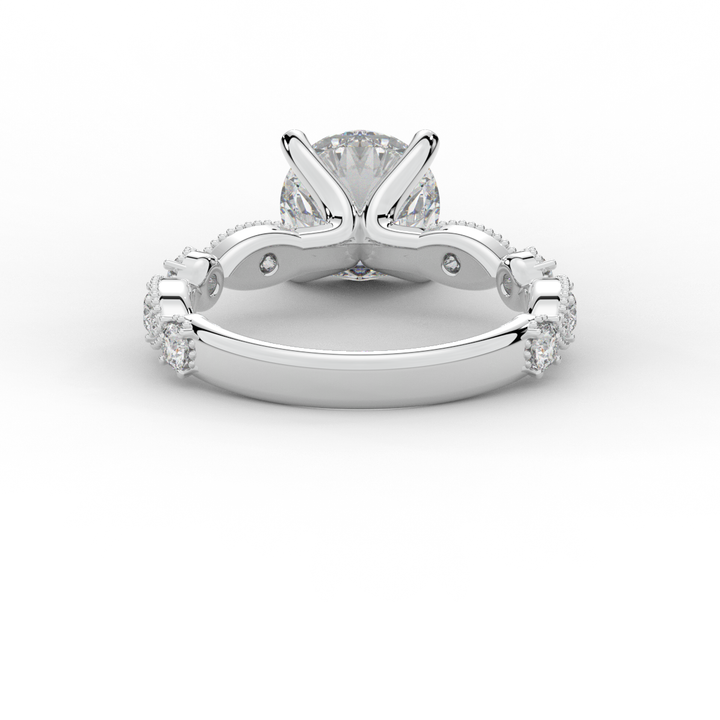 2.50CT.TW ROUND LAB DIAMOND SOLITAIRE ENGAGEMENT RING - Nazarelle