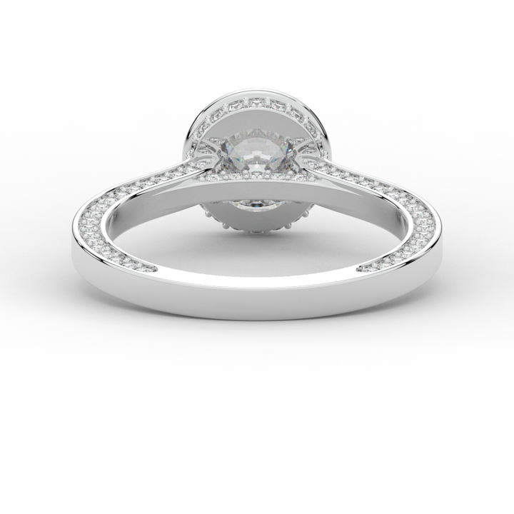 1.40CT.TW ROUND LAB DIAMOND SOLITAIRE ENGAGEMENT RING - Nazarelle