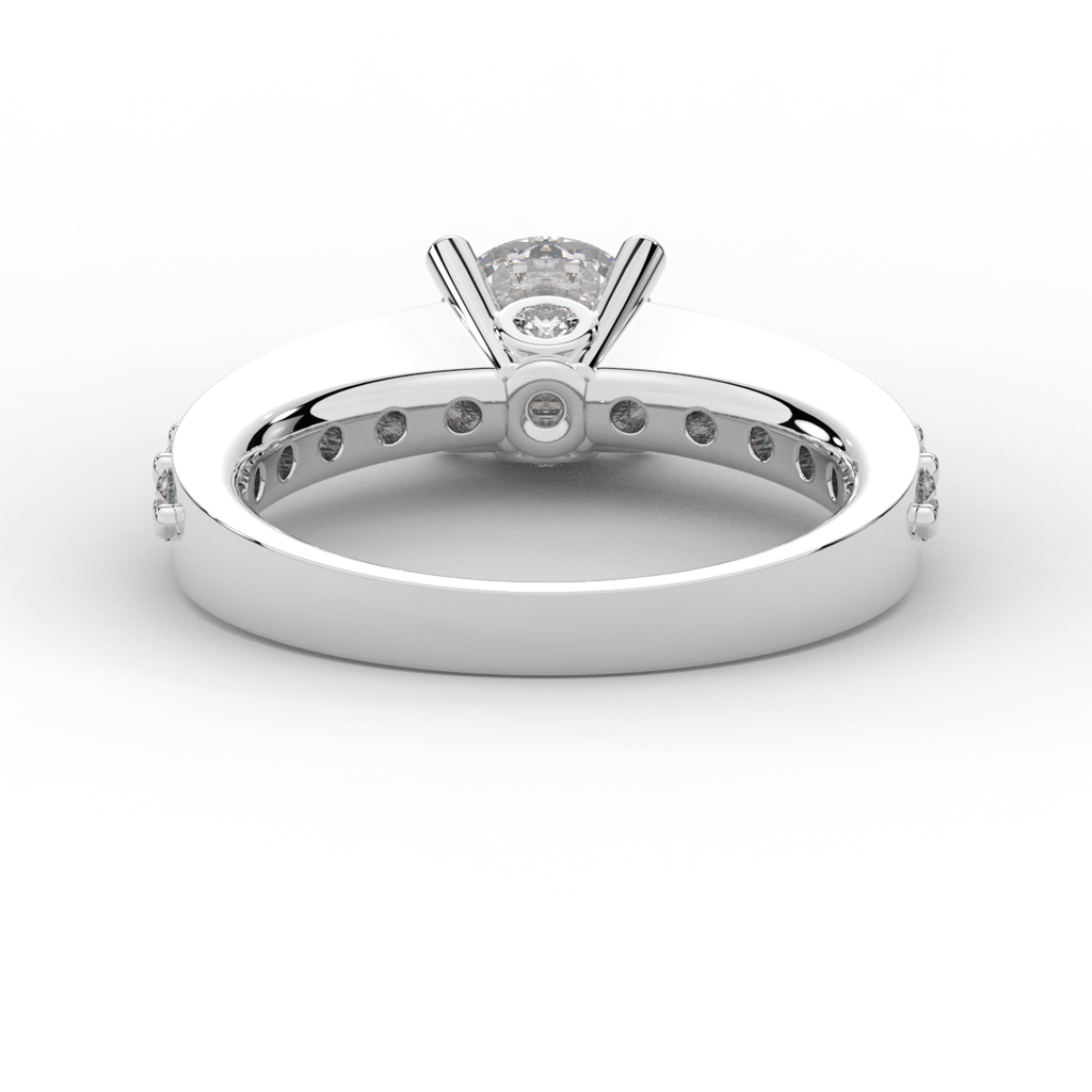 1.75CT.TW ROUND LAB DIAMOND SOLITAIRE ENGAGEMENT RING - Nazarelle