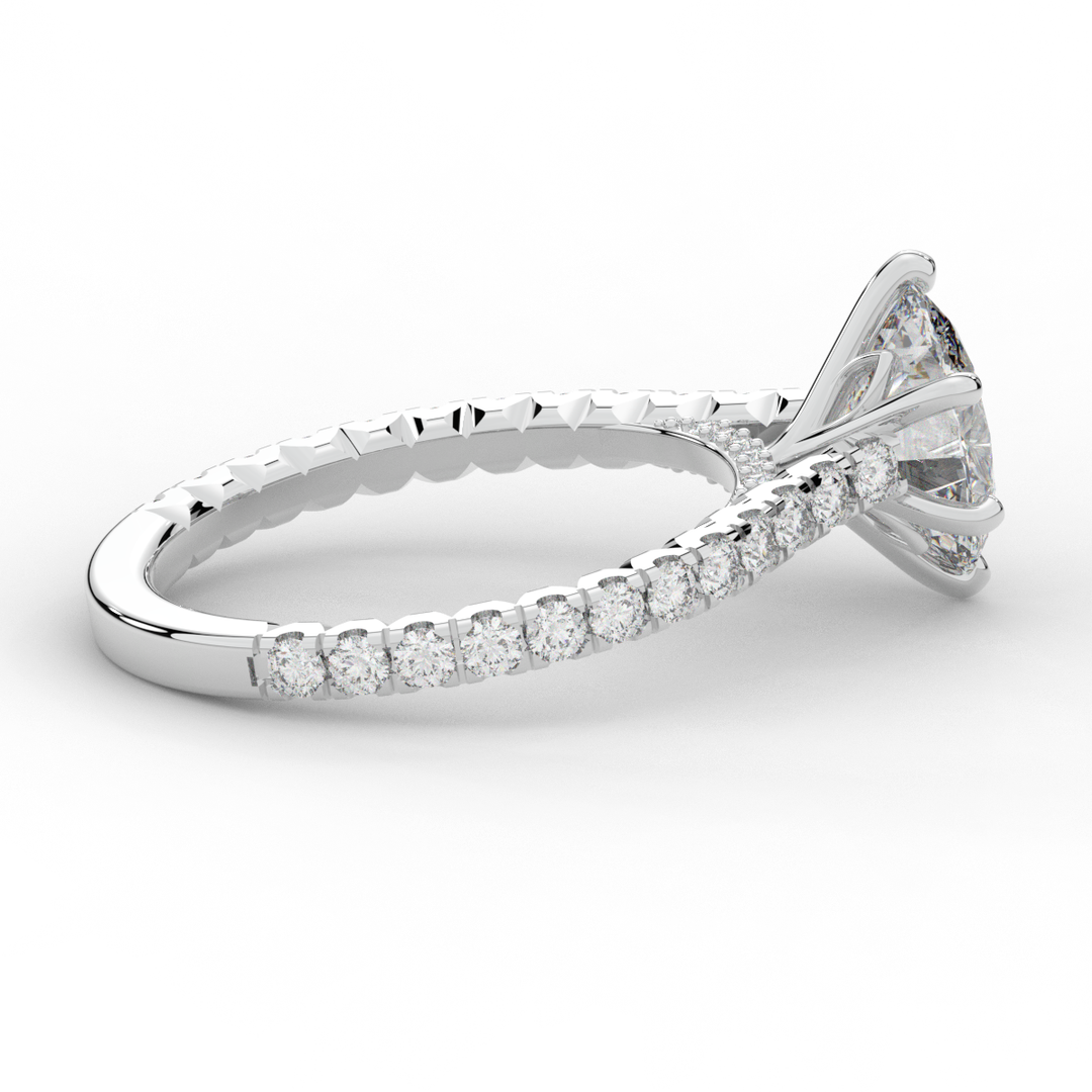 2.00CT.TW OVAL LAB DIAMOND SOLITAIRE ENGAGEMENT RING - Nazarelle