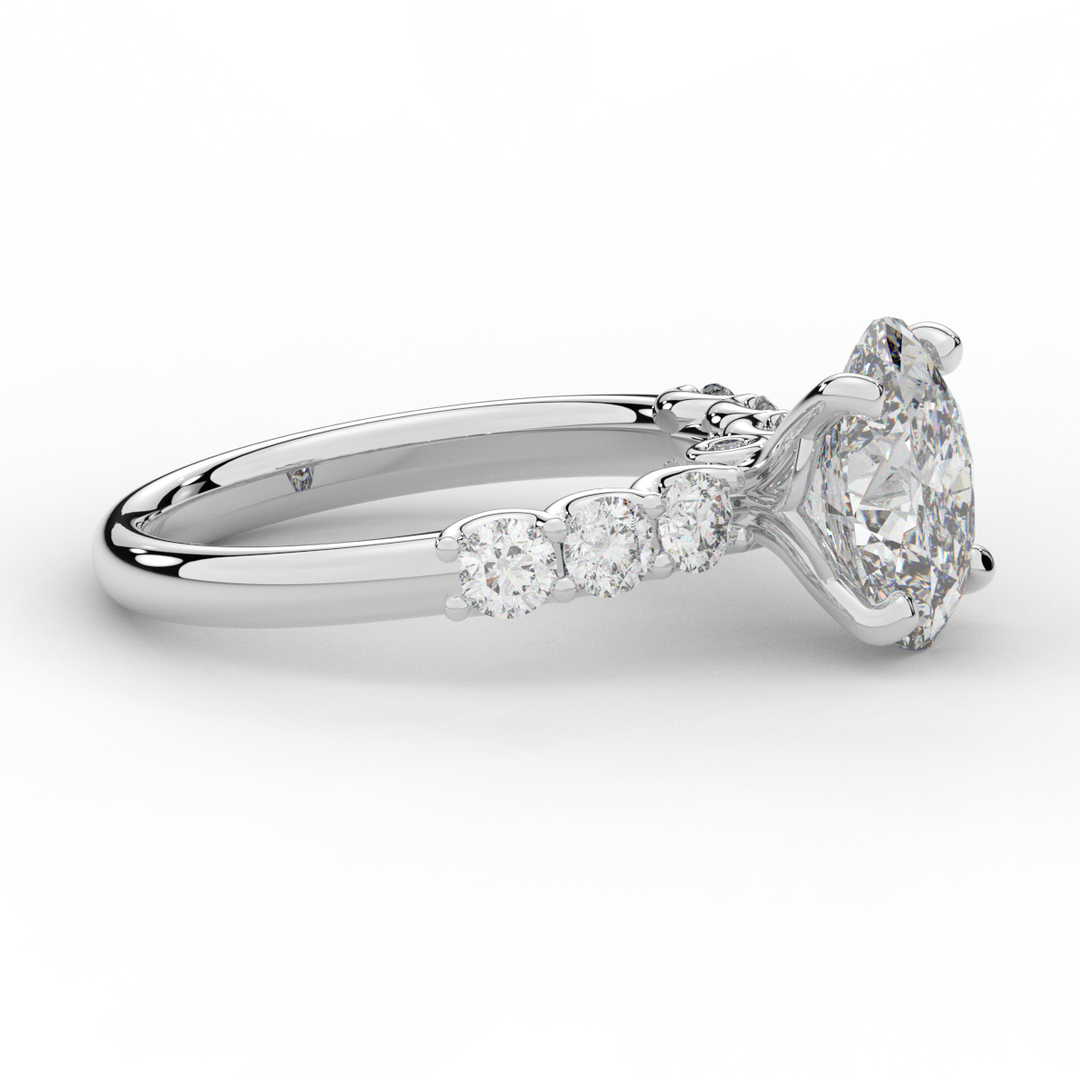 2.60CT.TW OVAL LAB DIAMOND SOLITAIRE ENGAGMENT RING