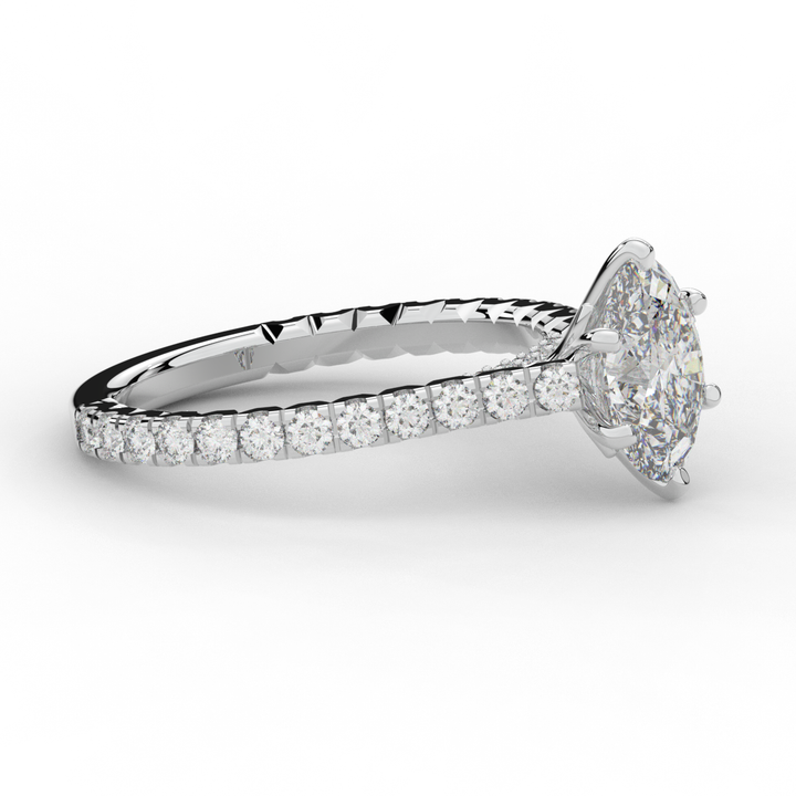 2.00CT.TW OVAL LAB DIAMOND SOLITAIRE ENGAGEMENT RING - Nazarelle