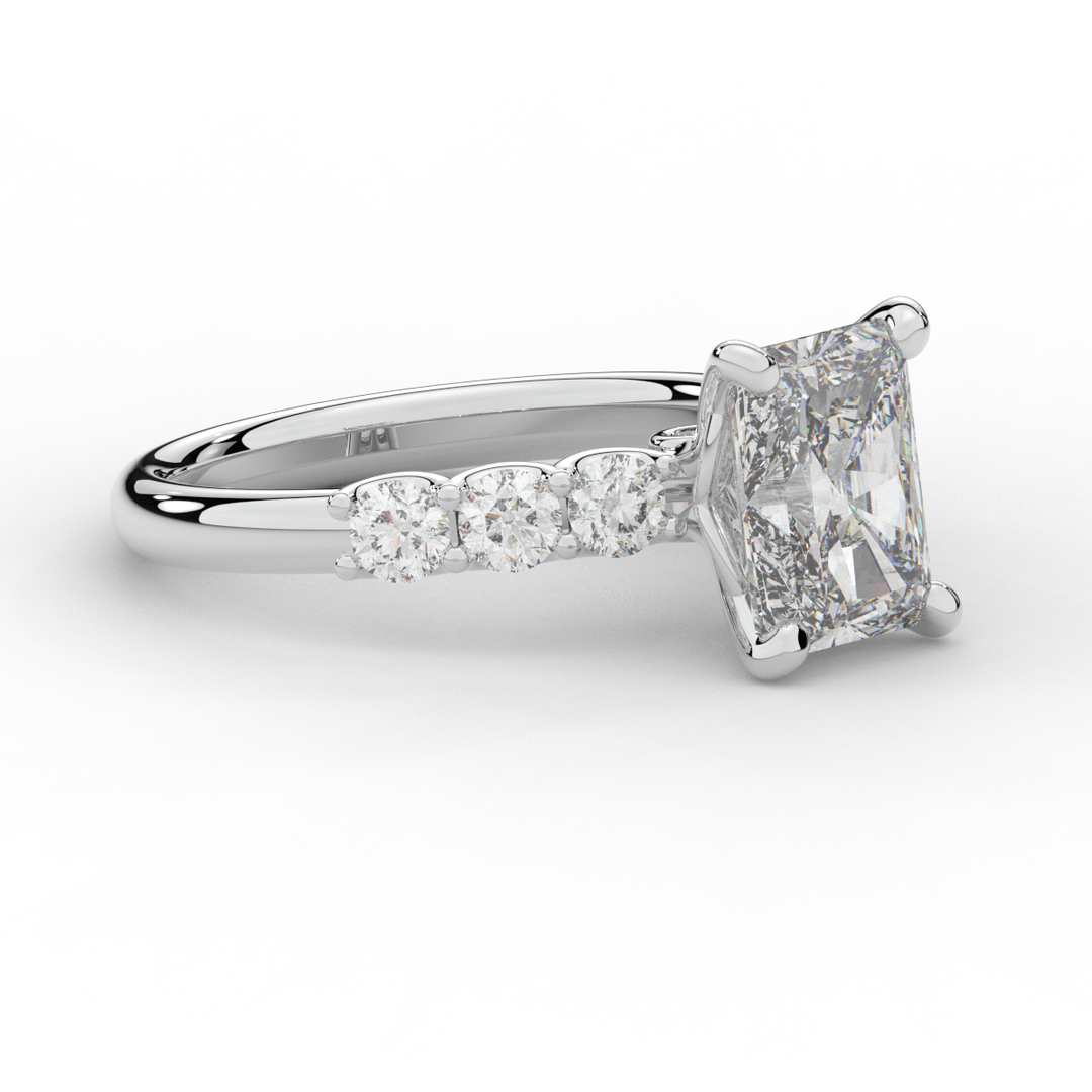 2.60CT.TW RADIANT LAB DIAMOND SOLITAIRE ENGAGEMENT RING - Nazarelle