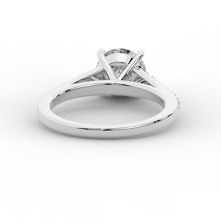 1.65CT.TW ROUND LAB DIAMOND SOLITAIRE ENGAGEMENT RING - Nazarelle