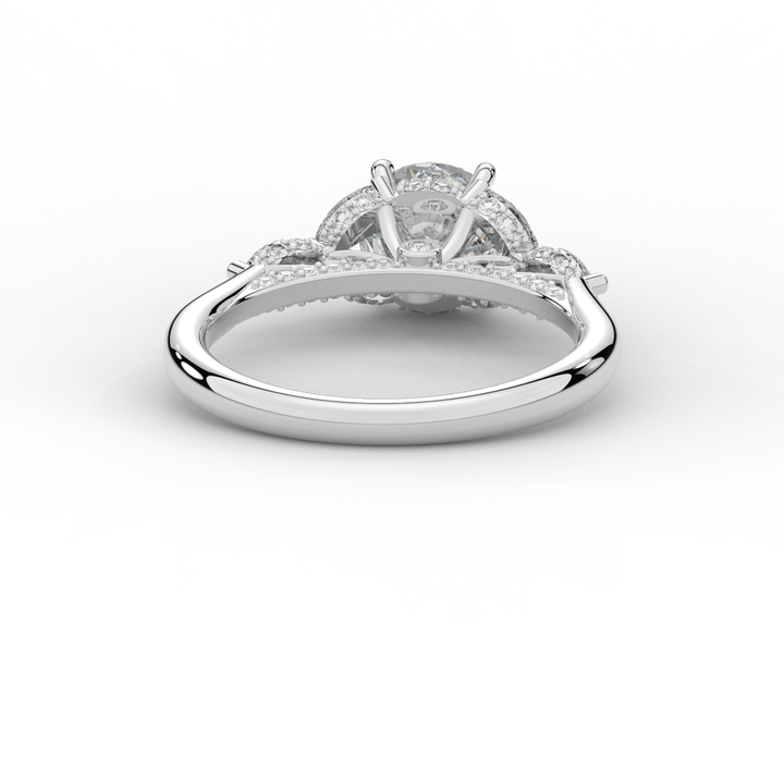 1.75CT.TW ROUND LAB DIAMOND ENGAGEMENT RING - Nazarelle