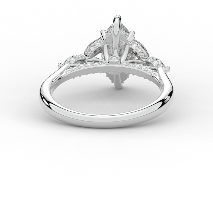 1.50CT.TW MARQUISE LAB DIAMOND ENGAGEMENT RING - Nazarelle