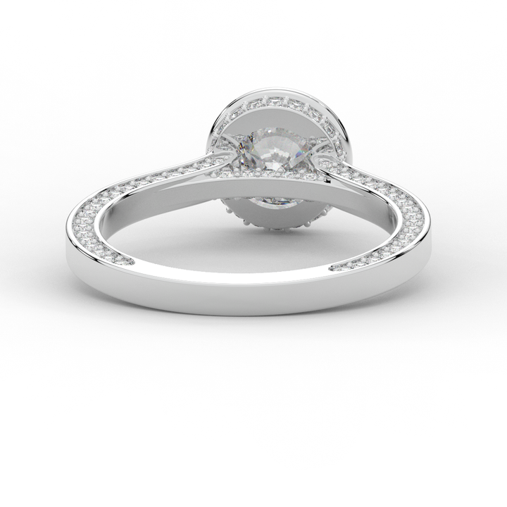 1.40CT.TW ROUND LAB DIAMOND SOLITAIRE ENGAGEMENT RING - Nazarelle