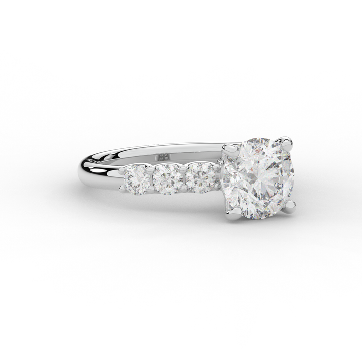 2.60CT.TW ROUND LAB DIAMOND SOLITAIRE ENGAGEMENT RING - Nazarelle