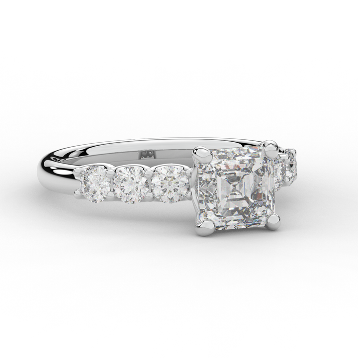 2.60CT.TW ASSCHER LAB DIAMOND SOLITAIRE ENGAGEMENT RING - Nazarelle