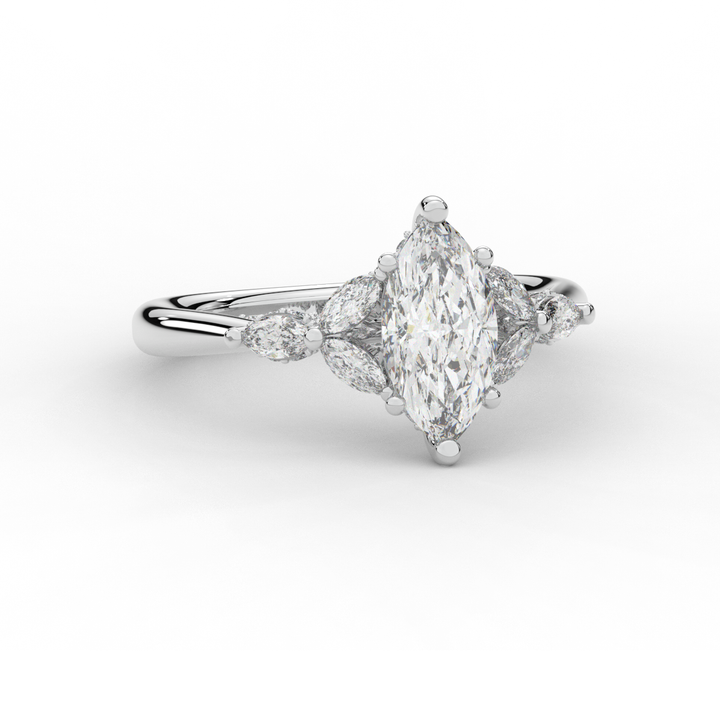 1.50CT.TW MARQUISE LAB DIAMOND ENGAGEMENT RING - Nazarelle