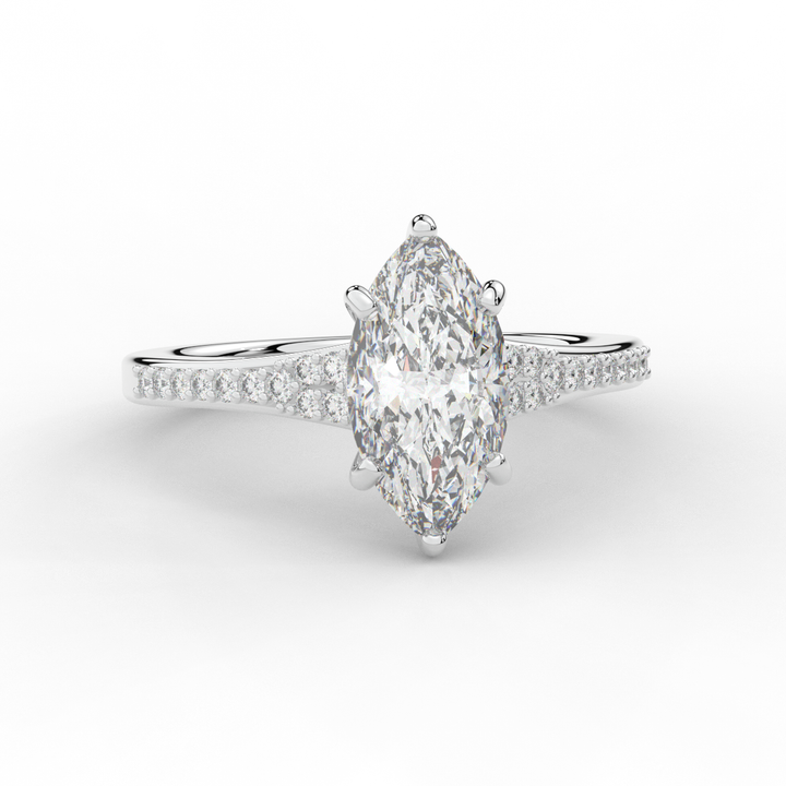 1.90CT.TW MARQUISE LAB DIAMOND SOLITAIRE ENGAGEMENT RING