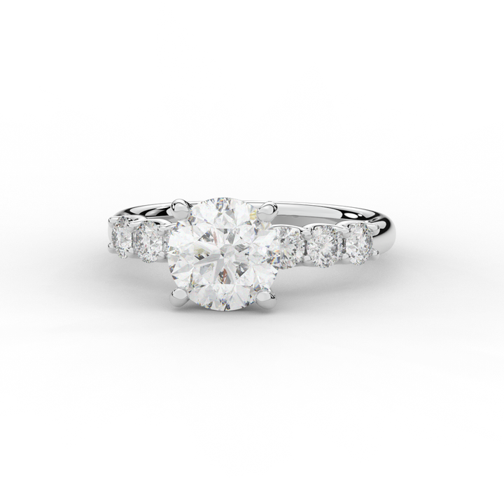 2.60CT.TW ROUND LAB DIAMOND SOLITAIRE ENGAGEMENT RING - Nazarelle