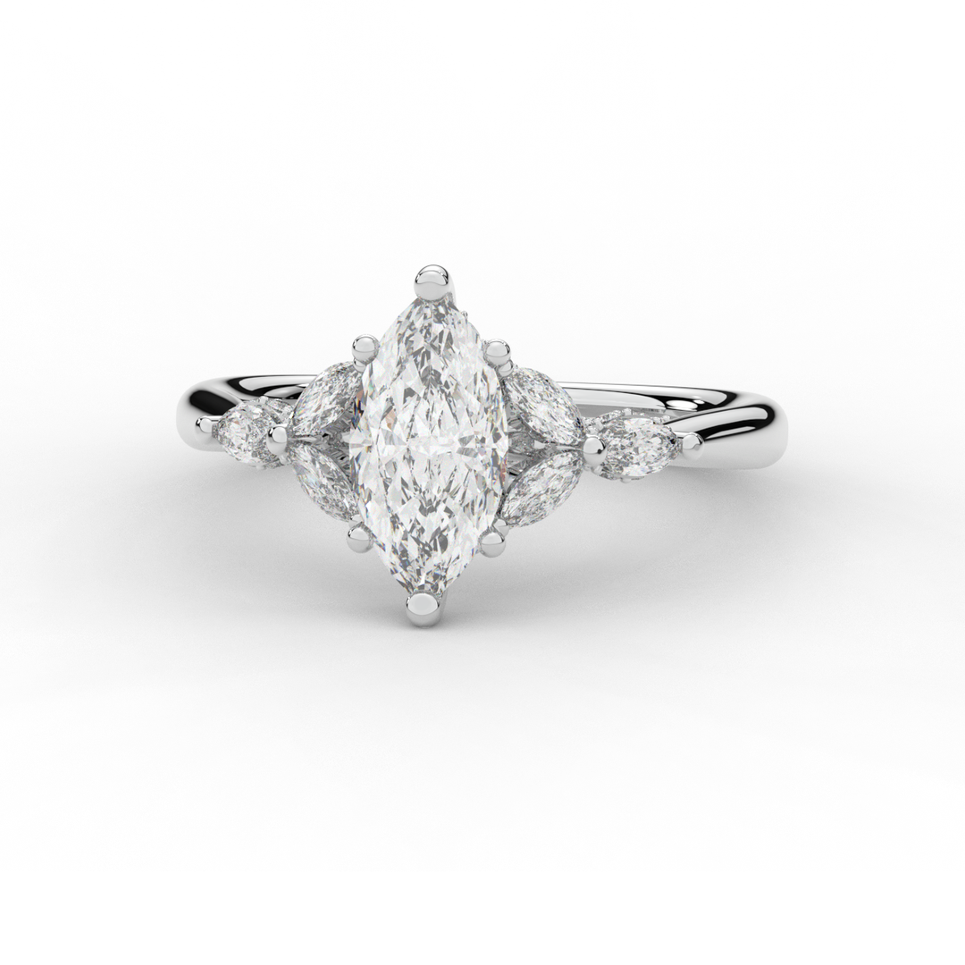 1.50CT.TW MARQUISE LAB DIAMOND ENGAGEMENT RING - Nazarelle