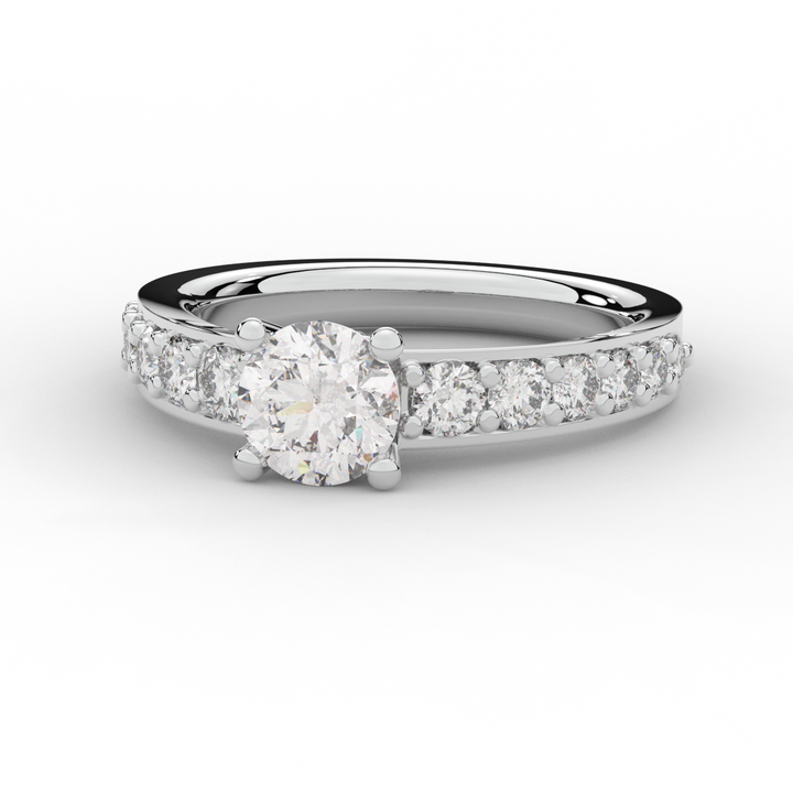 1.75CT.TW ROUND LAB DIAMOND SOLITAIRE ENGAGEMENT RING - Nazarelle