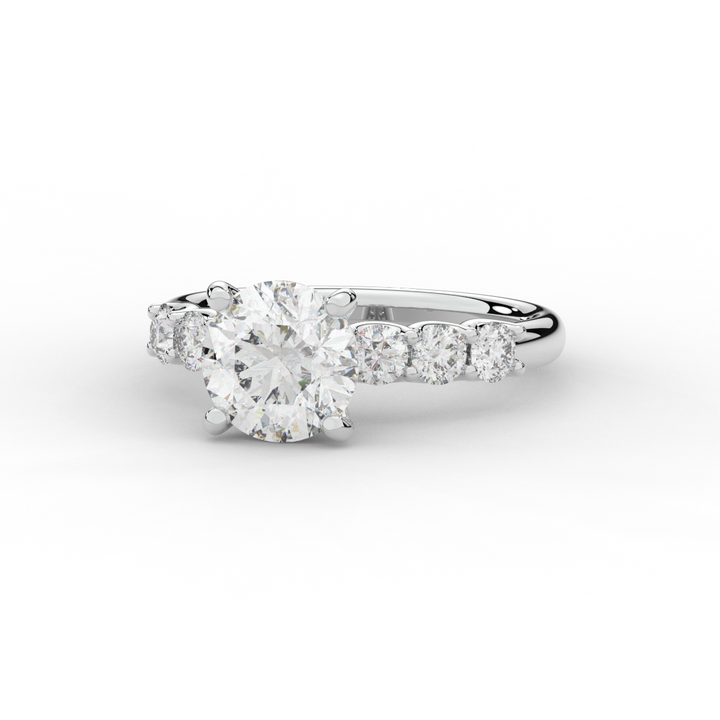 2.60CT.TW ROUND LAB DIAMOND SOLITAIRE ENGAGEMENT RING - Nazarelle