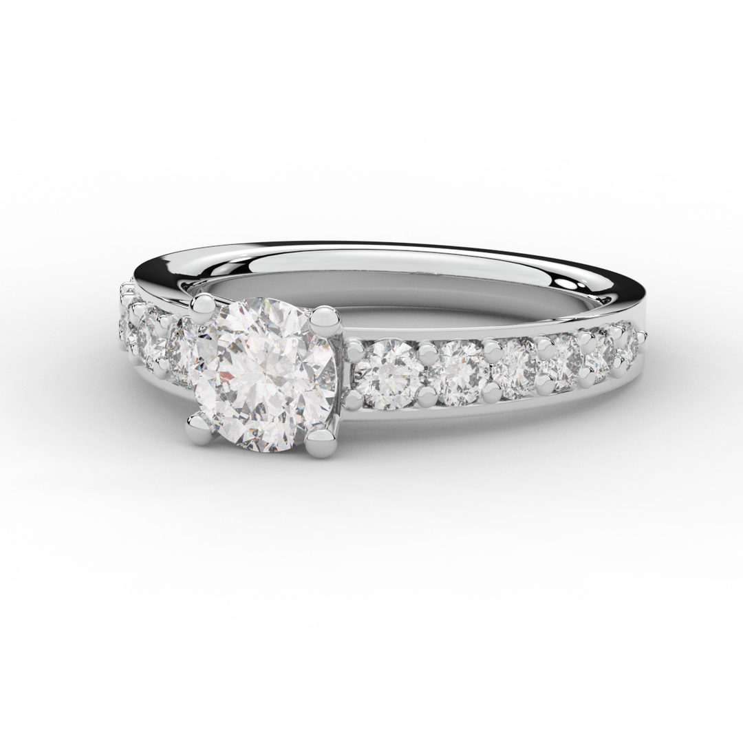 1.75CT.TW ROUND LAB DIAMOND SOLITAIRE ENGAGEMENT RING - Nazarelle