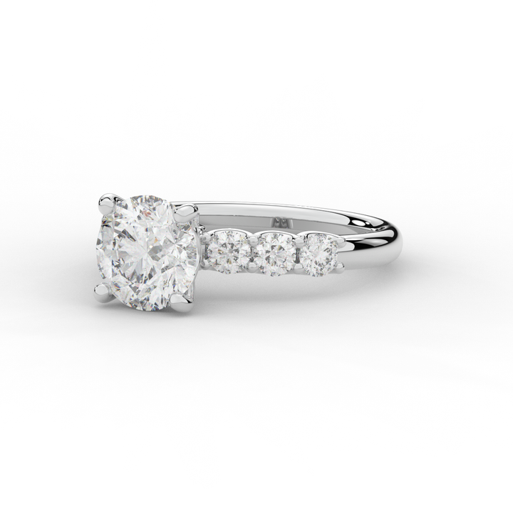 2.60CT.TW ROUND LAB DIAMOND SOLITAIRE ENGAGEMENT RING - Nazarelle