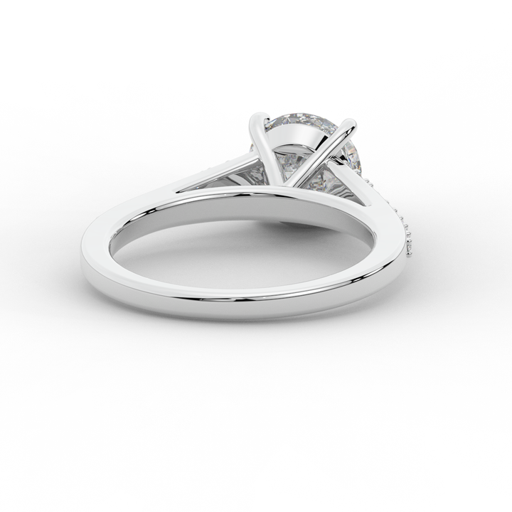 1.65CT.TW ROUND LAB DIAMOND SOLITAIRE ENGAGEMENT RING - Nazarelle