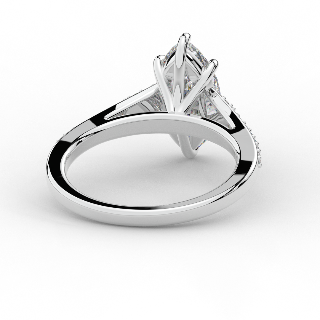 1.90CT.TW MARQUISE LAB DIAMOND SOLITAIRE ENGAGEMENT RING - Nazarelle