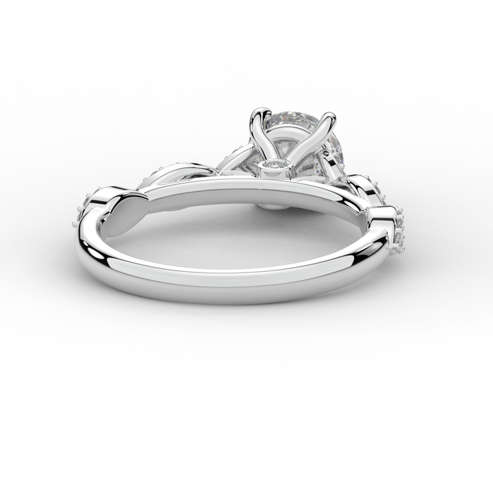 1.20CT.TW ROUND LAB DIAMOND SOLITAIRE ENGAGEMENT RING - Nazarelle