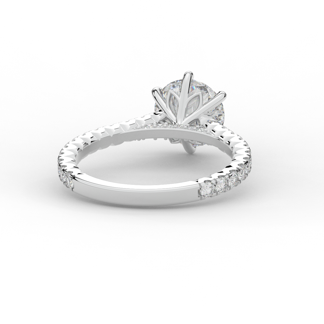 2.00CT.TW ROUND LAB DIAMOND SOLITAIRE ENGAGEMENT RING - Nazarelle