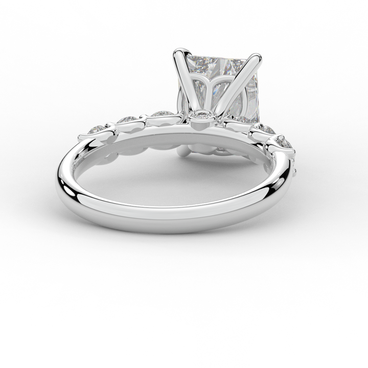 2.60CT.TW RADIANT LAB DIAMOND SOLITAIRE ENGAGEMENT RING - Nazarelle