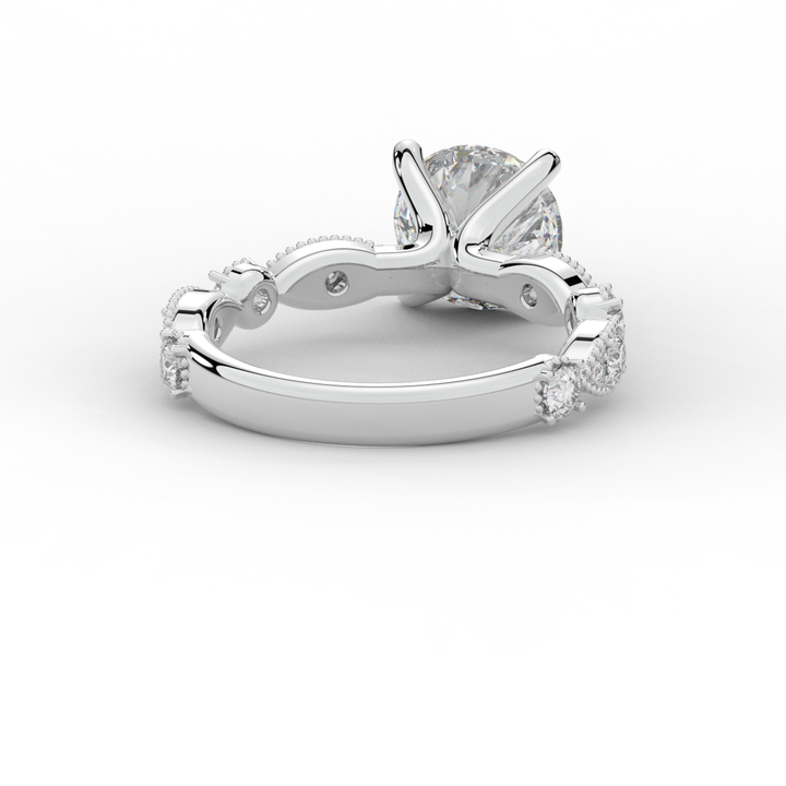 2.50CT.TW ROUND LAB DIAMOND SOLITAIRE ENGAGEMENT RING - Nazarelle