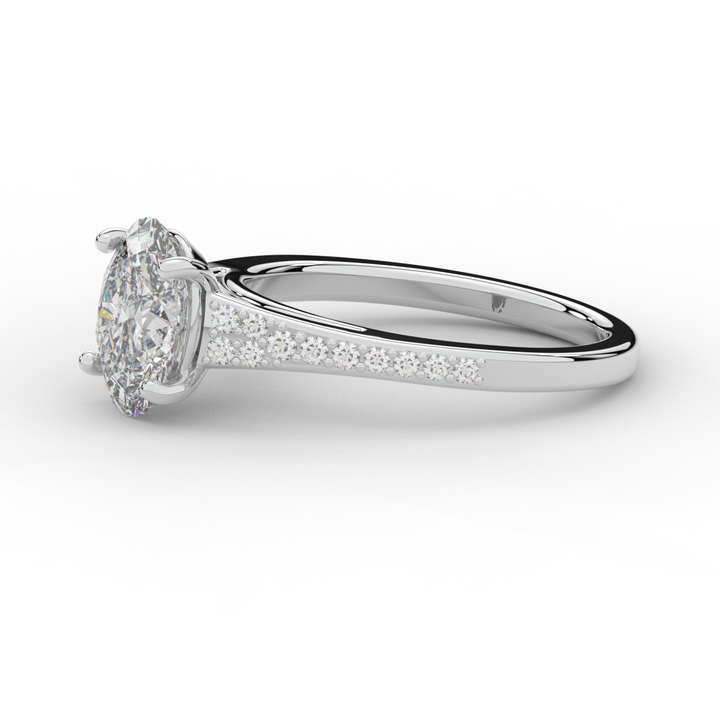 1.65CT.TW OVAL LAB DIAMOND SOLITAIRE ENGAGEMENT RING - Nazarelle