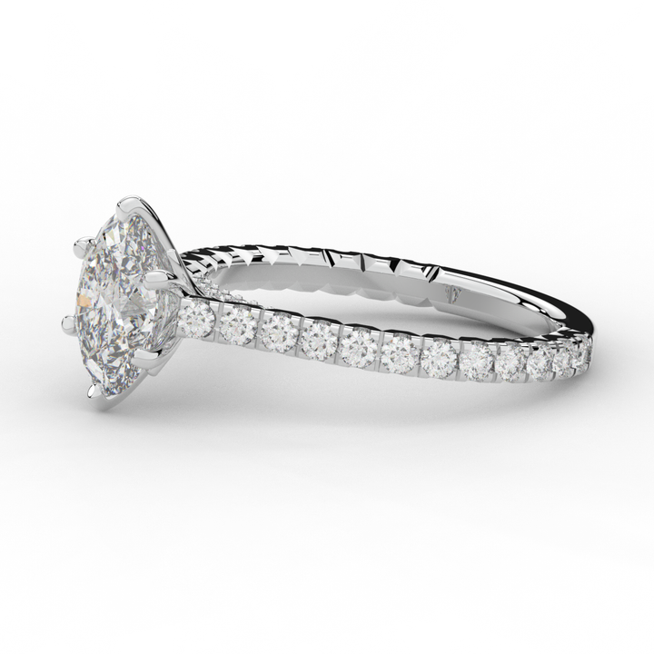 2.00CT.TW OVAL LAB DIAMOND SOLITAIRE ENGAGEMENT RING - Nazarelle
