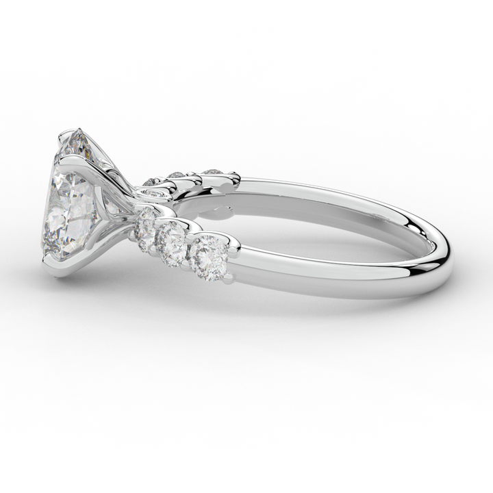 2.60CT.TW OVAL LAB DIAMOND SOLITAIRE ENGAGMENT RING