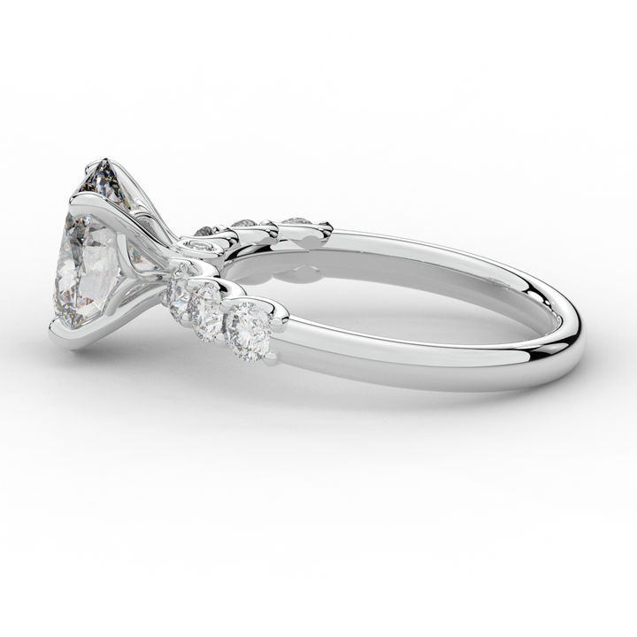 2.60CT.TW OVAL LAB DIAMOND SOLITAIRE ENGAGMENT RING - Nazarelle