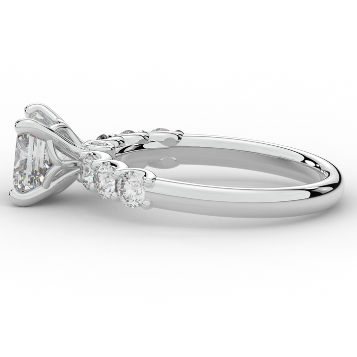 2.60CT.TW ASSCHER LAB DIAMOND SOLITAIRE ENGAGEMENT RING - Nazarelle