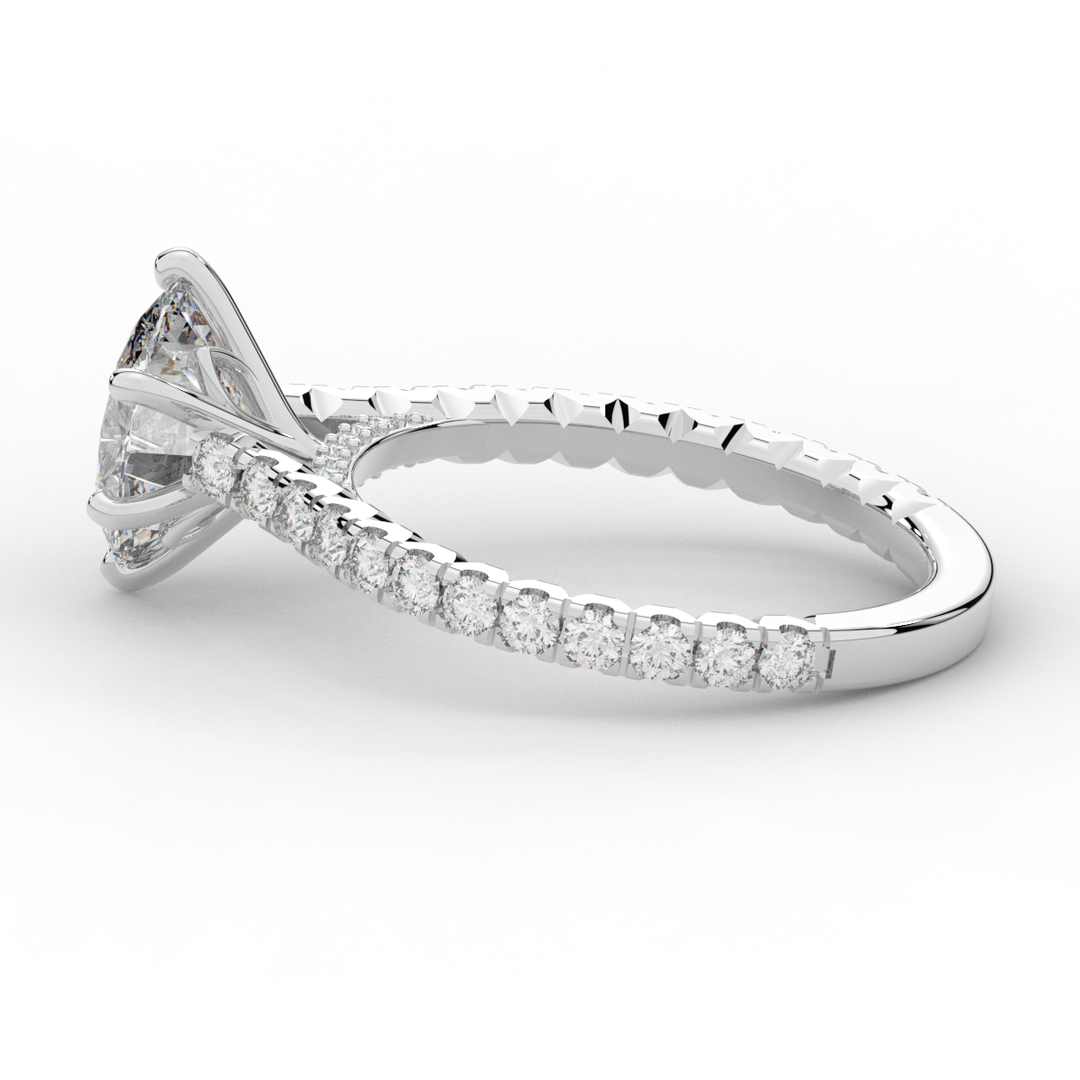 2.00CT.TW OVAL LAB DIAMOND SOLITAIRE ENGAGEMENT RING - Nazarelle