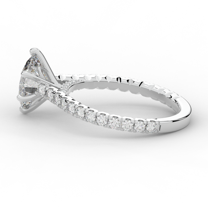 2.00CT.TW OVAL LAB DIAMOND SOLITAIRE ENGAGEMENT RING - Nazarelle