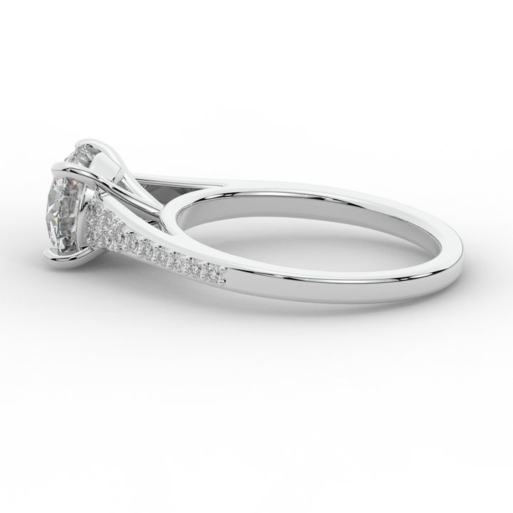 1.65CT.TW ROUND LAB DIAMOND SOLITAIRE ENGAGEMENT RING - Nazarelle