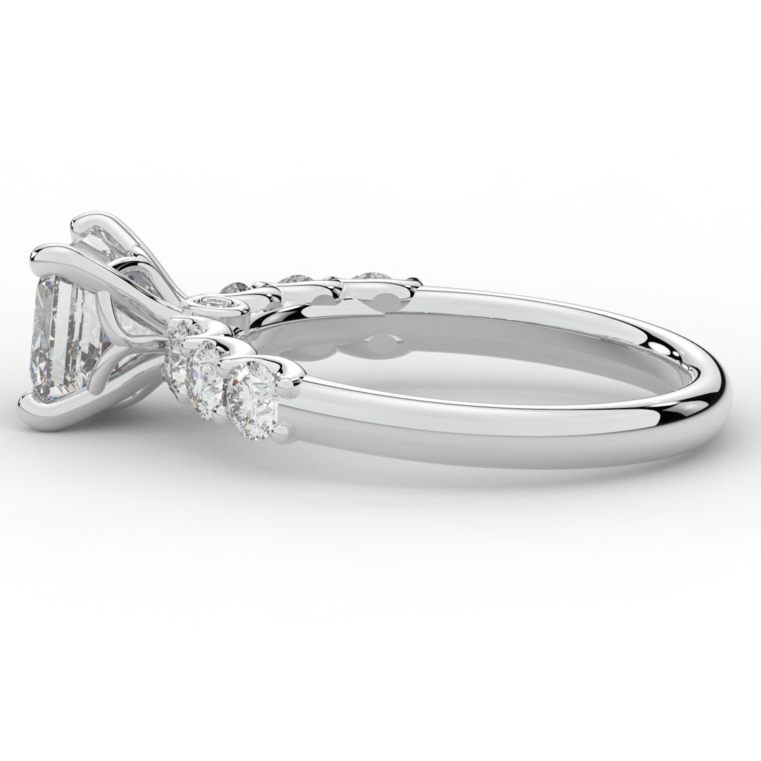 2.60CT.TW ASSCHER LAB DIAMOND SOLITAIRE ENGAGEMENT RING - Nazarelle