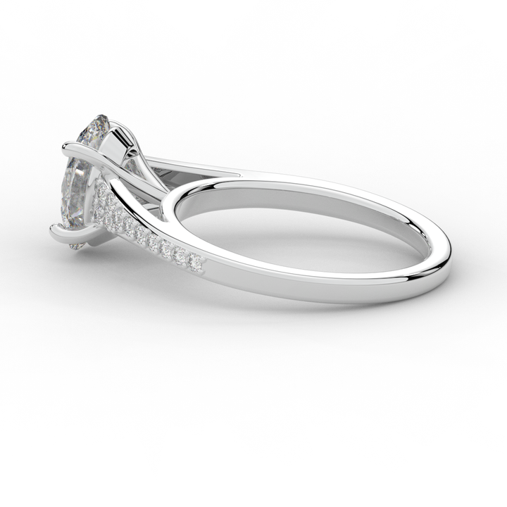 1.65CT.TW OVAL LAB DIAMOND SOLITAIRE ENGAGEMENT RING