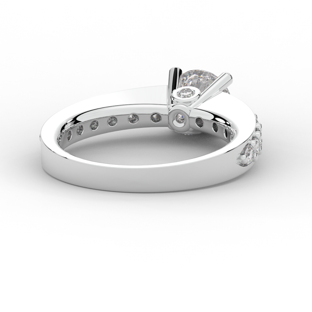 1.75CT.TW ROUND LAB DIAMOND SOLITAIRE ENGAGEMENT RING - Nazarelle