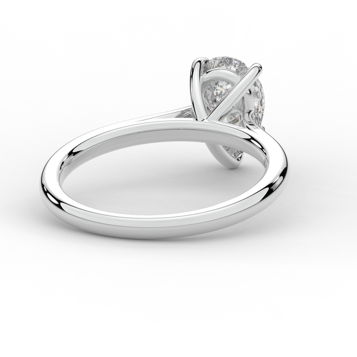 1.00CT PEAR LAB DIAMOND SOLITAIRE ENGAGEMENT RING