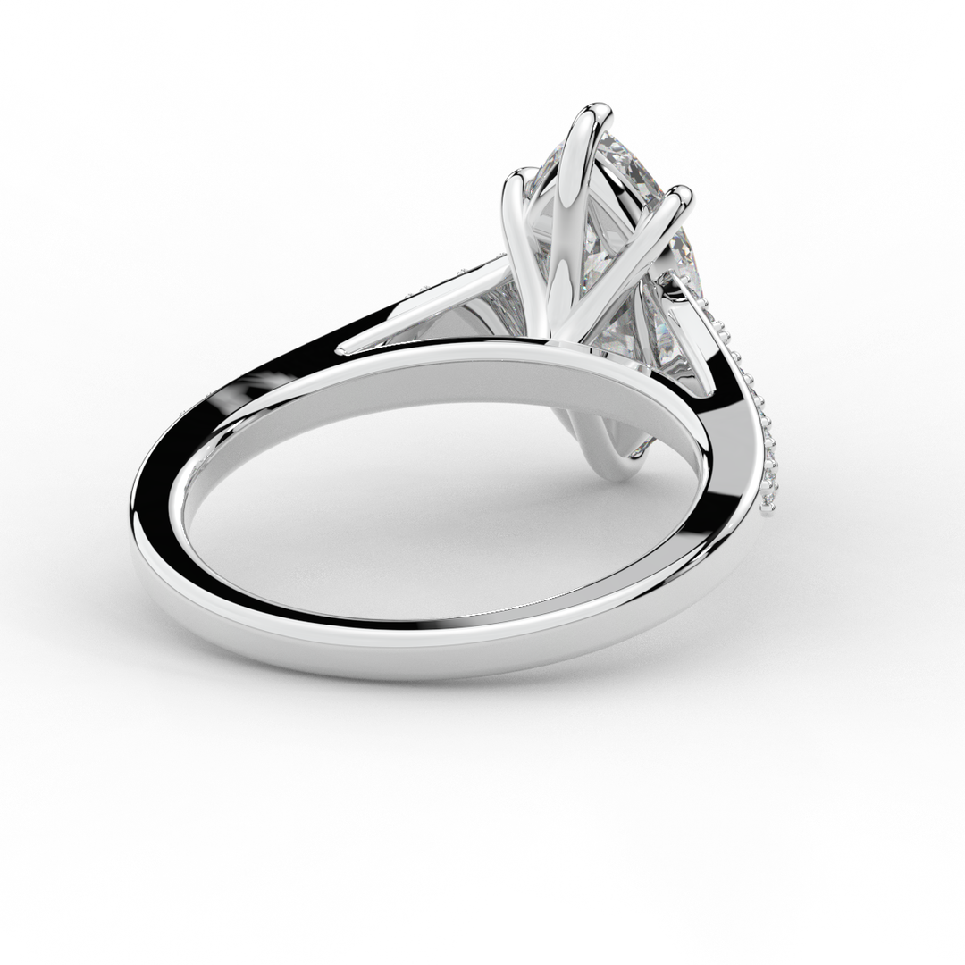 1.90CT.TW MARQUISE LAB DIAMOND SOLITAIRE ENGAGEMENT RING - Nazarelle