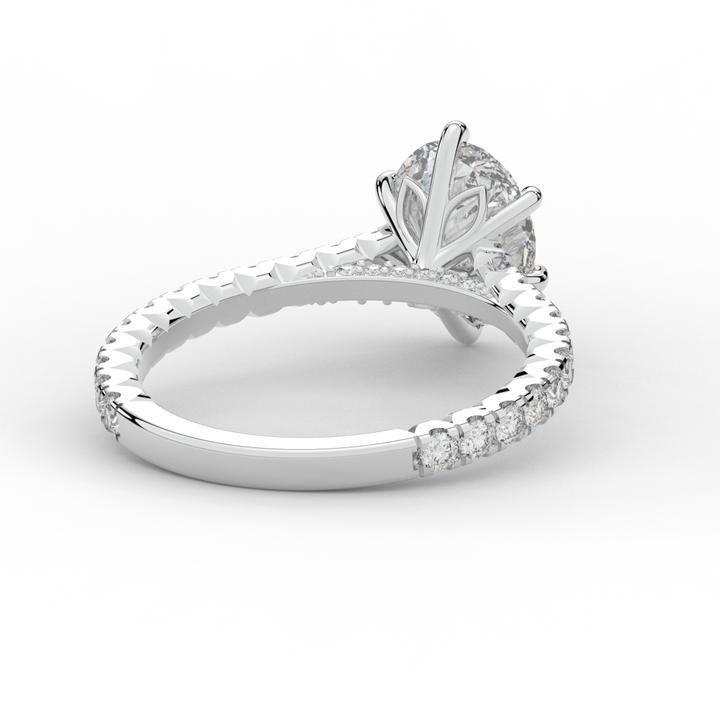 2.00CT.TW OVAL LAB DIAMOND SOLITAIRE ENGAGEMENT RING - Nazarelle