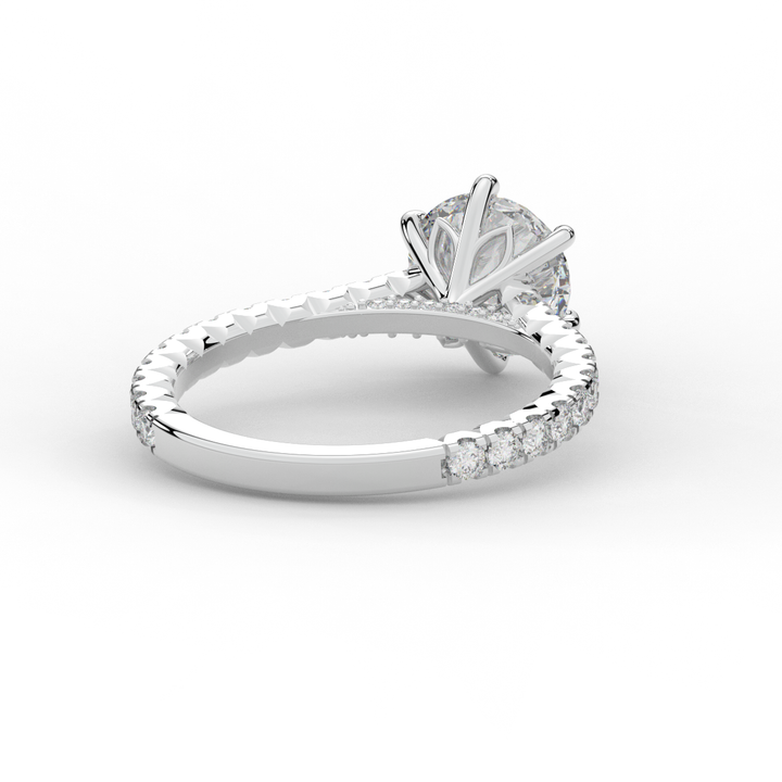 2.00CT.TW ROUND LAB DIAMOND SOLITAIRE ENGAGEMENT RING - Nazarelle