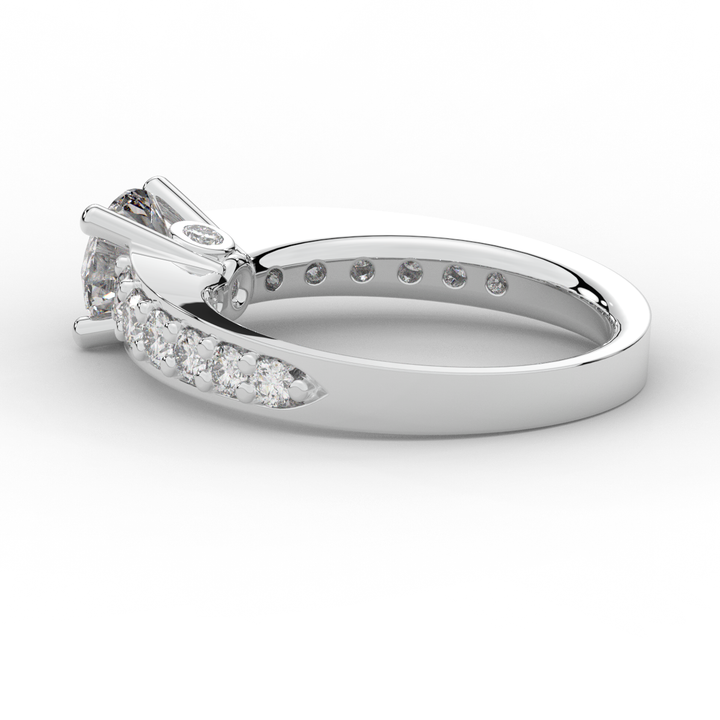 1.75CT.TW ROUND LAB DIAMOND SOLITAIRE ENGAGEMENT RING - Nazarelle