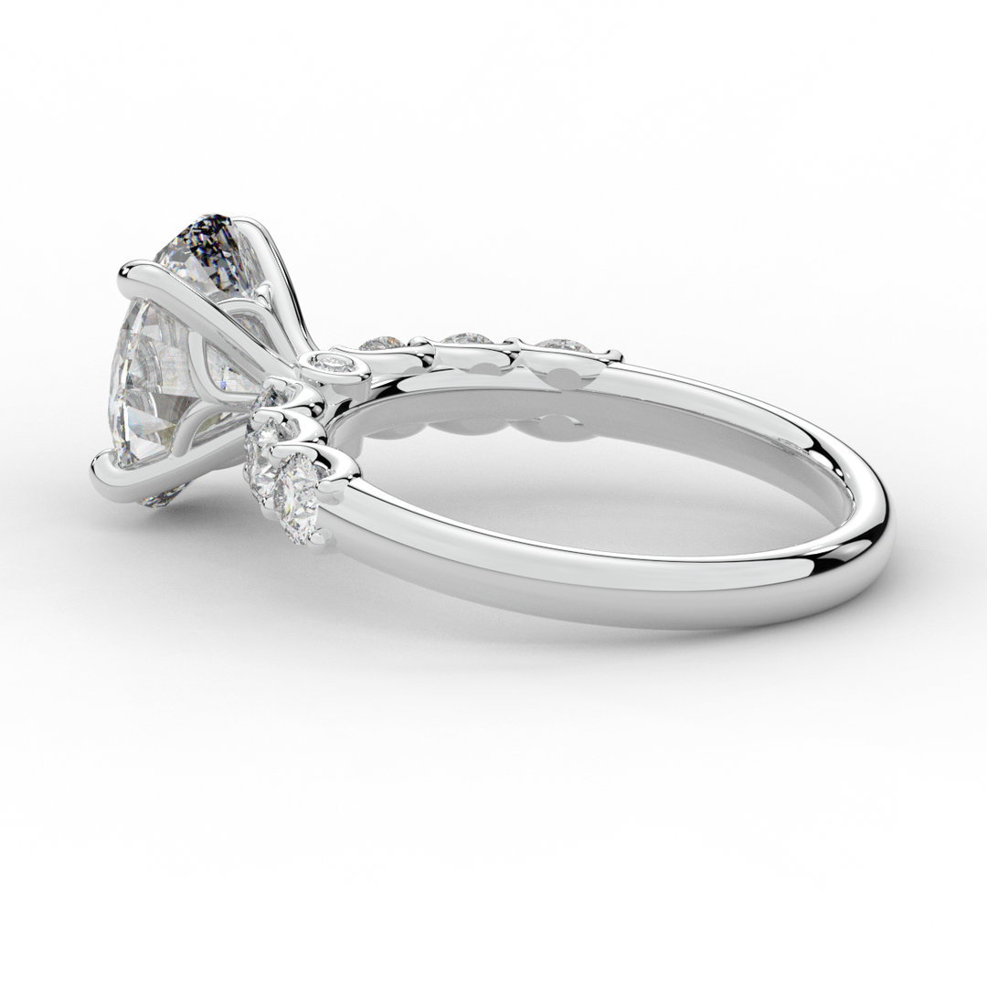 2.60CT.TW OVAL LAB DIAMOND SOLITAIRE ENGAGMENT RING - Nazarelle