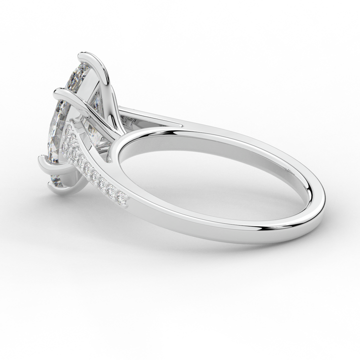 1.90CT.TW MARQUISE LAB DIAMOND SOLITAIRE ENGAGEMENT RING - Nazarelle