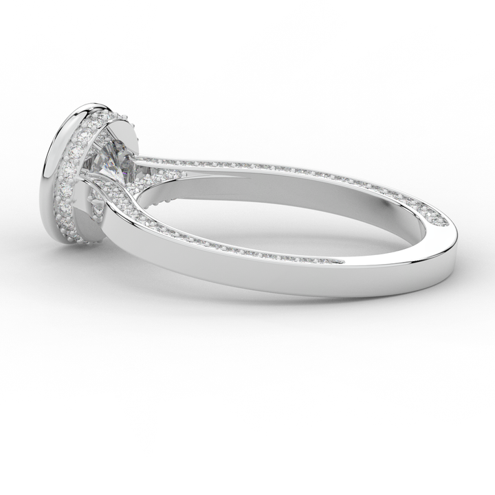 1.40CT.TW ROUND LAB DIAMOND SOLITAIRE ENGAGEMENT RING - Nazarelle