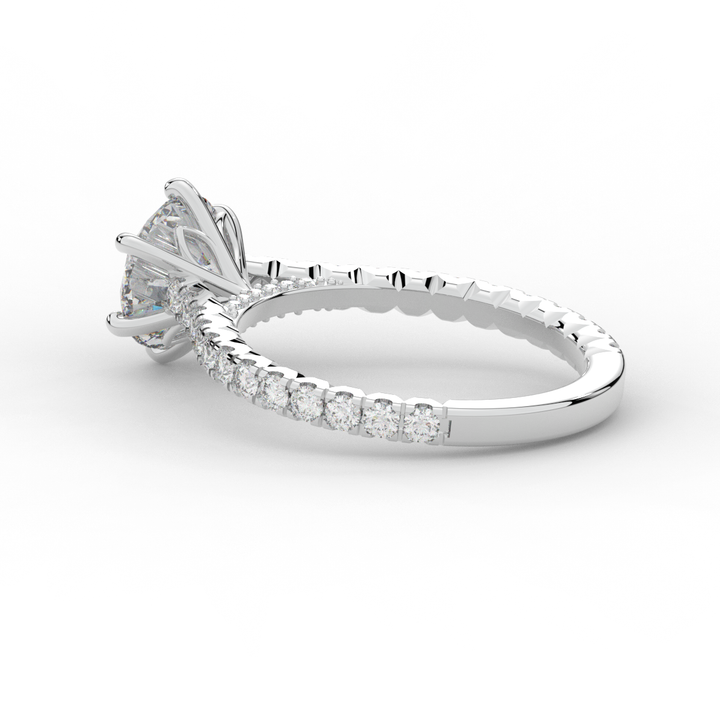 2.00CT.TW ROUND LAB DIAMOND SOLITAIRE ENGAGEMENT RING - Nazarelle